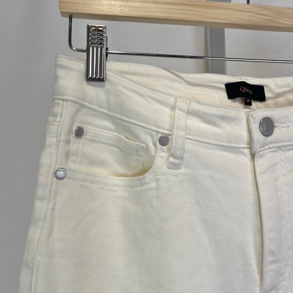 NWT QUINCE Bella Stretch Straight Jeans Organic Cotton Denim Cloud White Size 29 - Picture 5 of 11